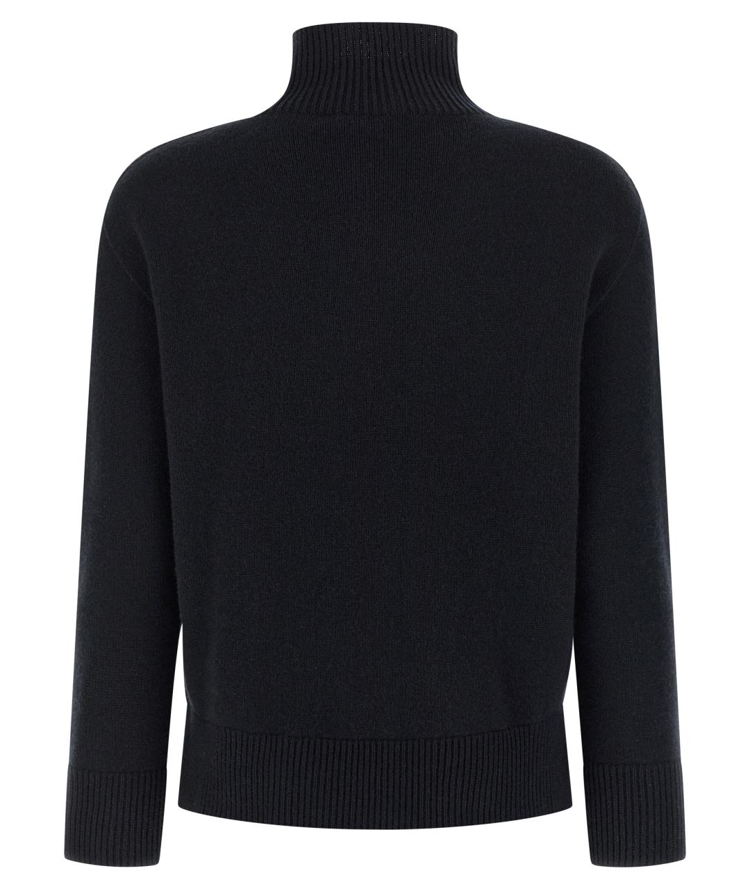 'S MAX MARA Черный кашемировый джемпер / свитер, фото 2