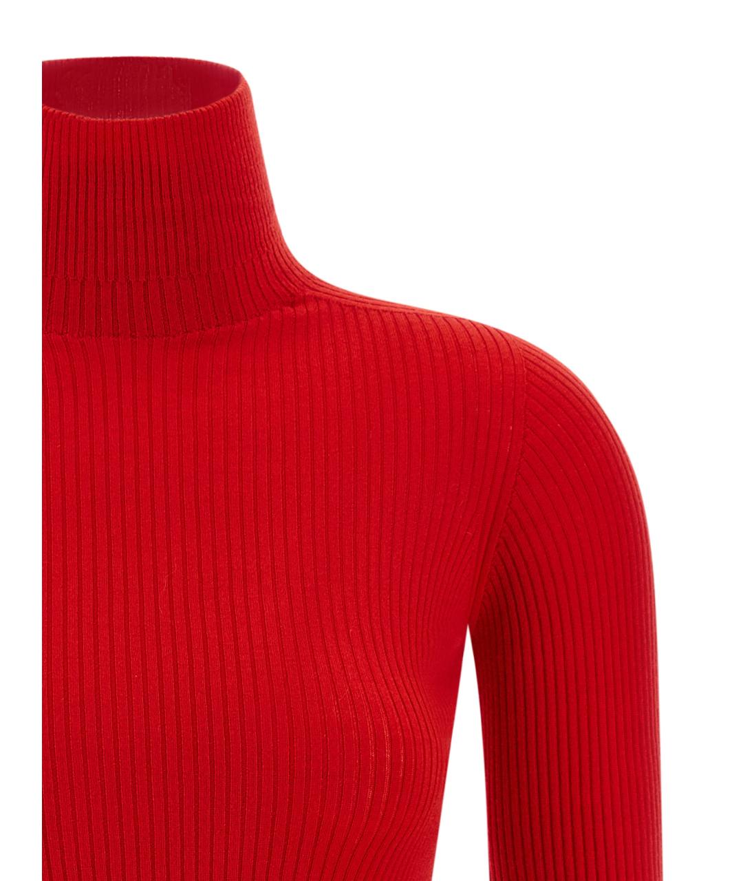 SPORTMAX Красный шерстяной джемпер / свитер, фото 3