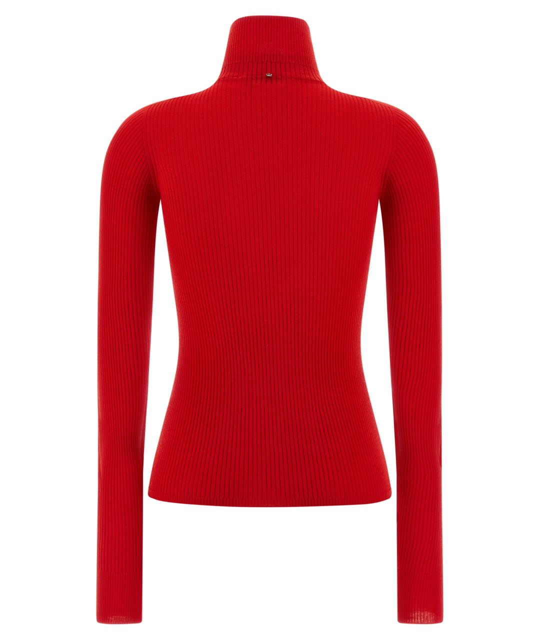 SPORTMAX Красный шерстяной джемпер / свитер, фото 2