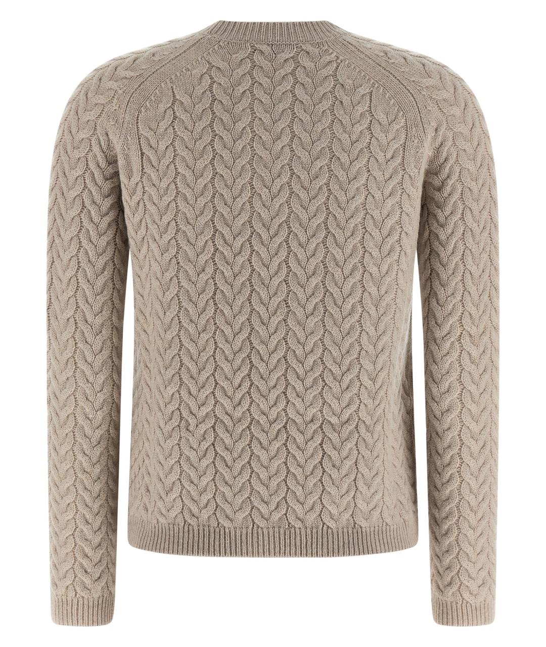 'S MAX MARA Бежевый шерстяной джемпер / свитер, фото 2