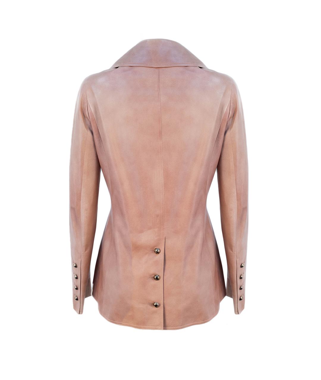 CHANEL Розовый замшевый жакет/пиджак, фото 3