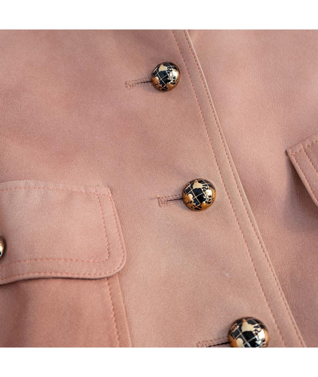 CHANEL Розовый замшевый жакет/пиджак, фото 2