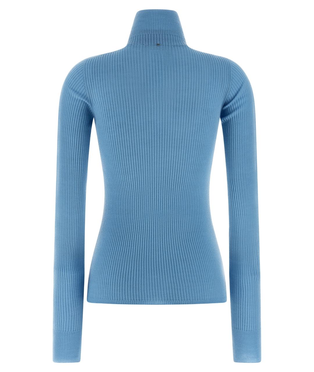 SPORTMAX Голубой шерстяной джемпер / свитер, фото 2