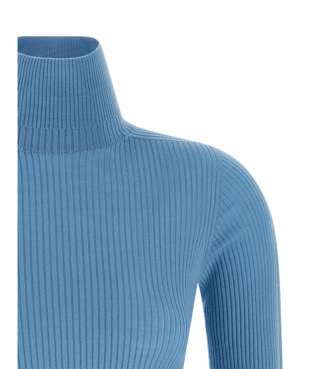 SPORTMAX Голубой шерстяной джемпер / свитер, фото 3