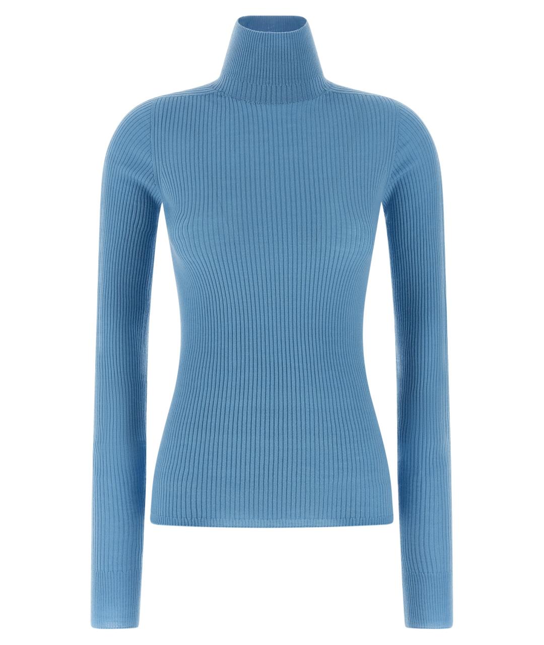 SPORTMAX Голубой шерстяной джемпер / свитер, фото 1