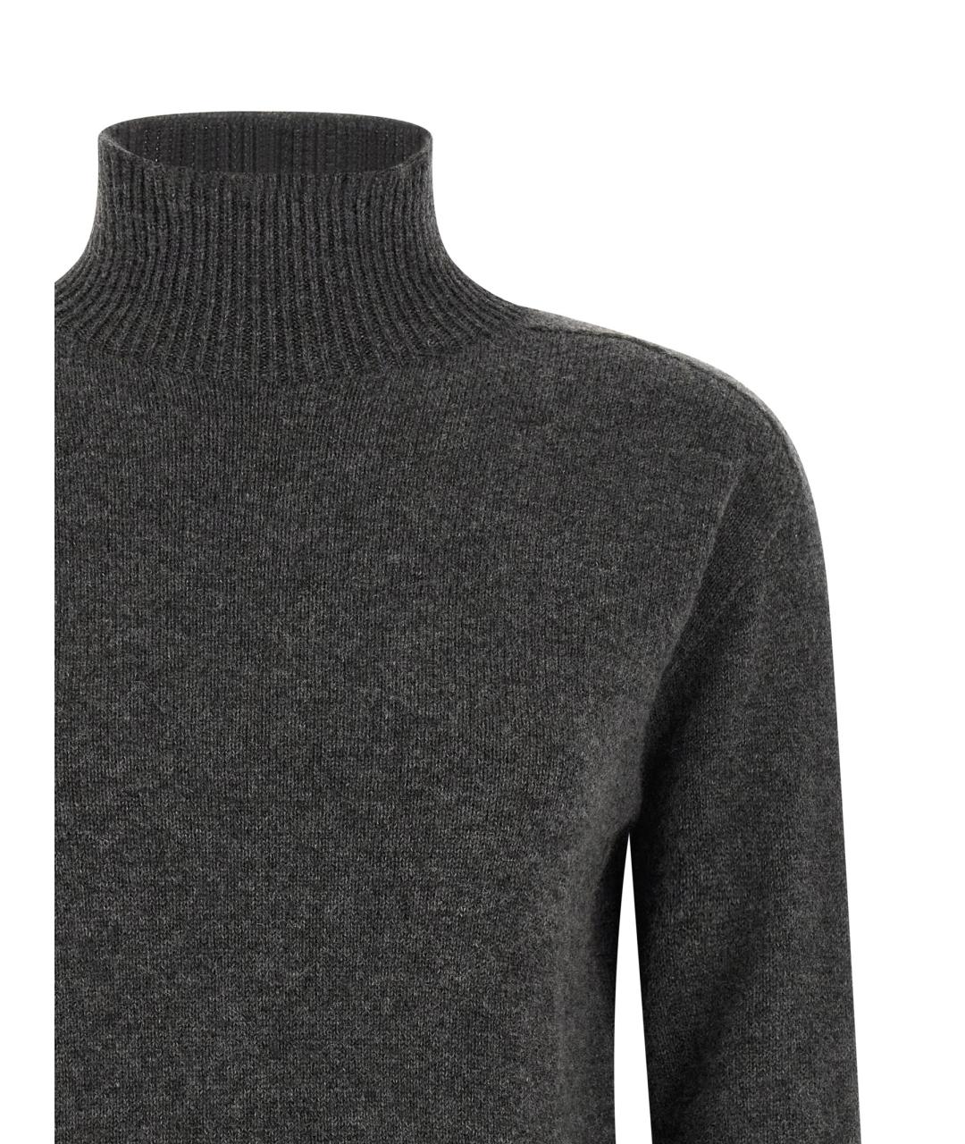 'S MAX MARA Серый кашемировый джемпер / свитер, фото 3