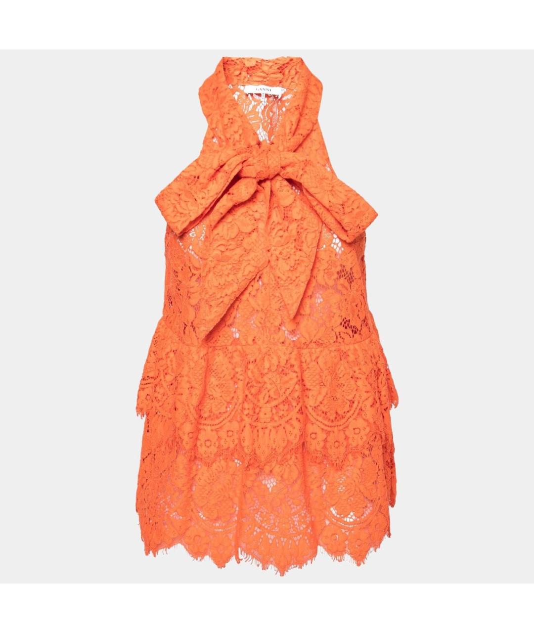 GANNI Оранжевая блузы, фото 8