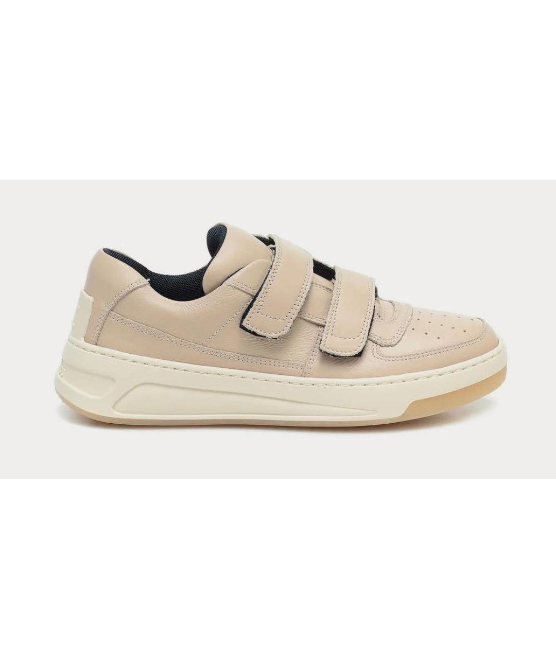 ACNE STUDIOS Бежевые кожаные кроссовки, фото 9
