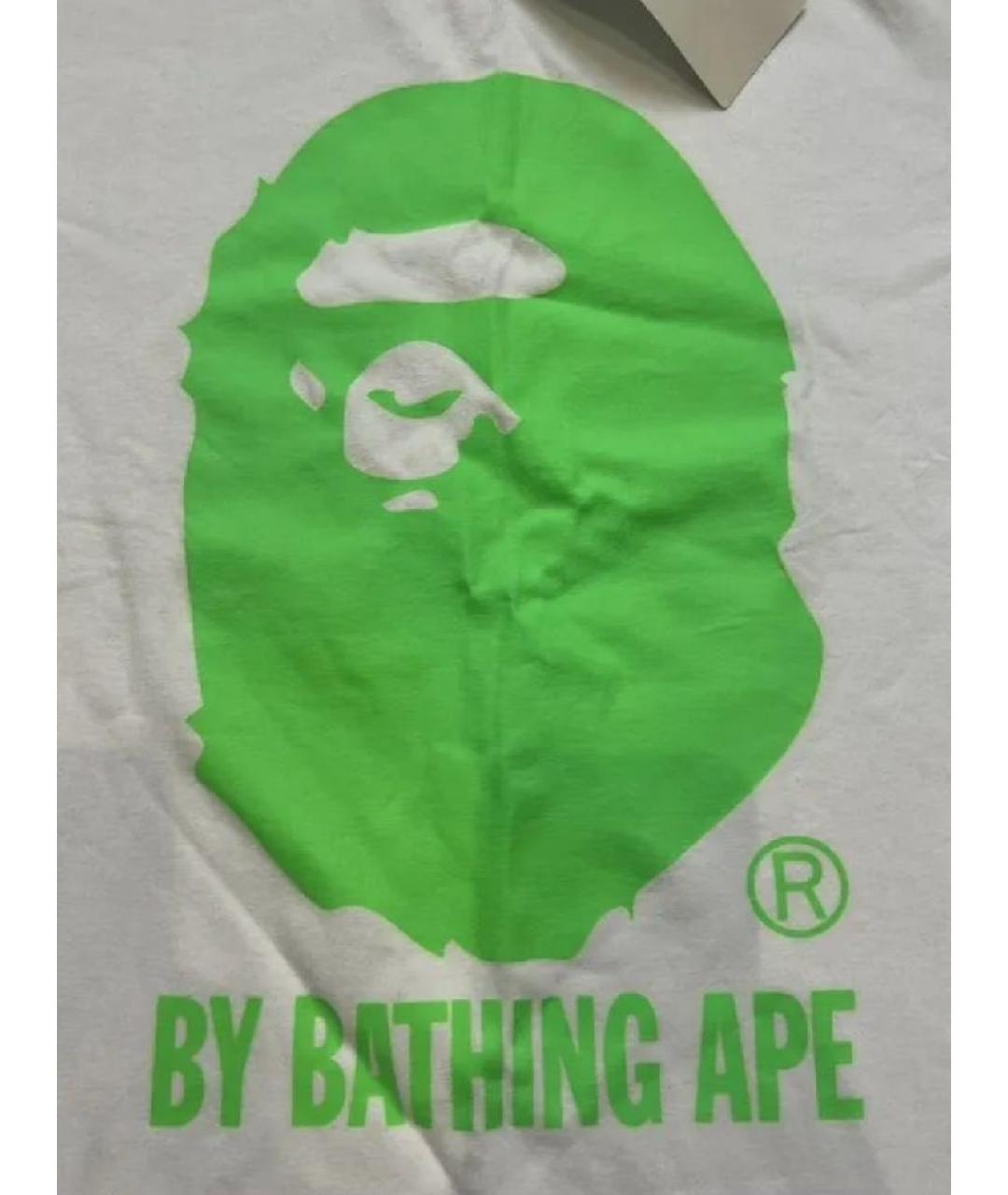 A BATHING APE Белая хлопковая футболка, фото 2