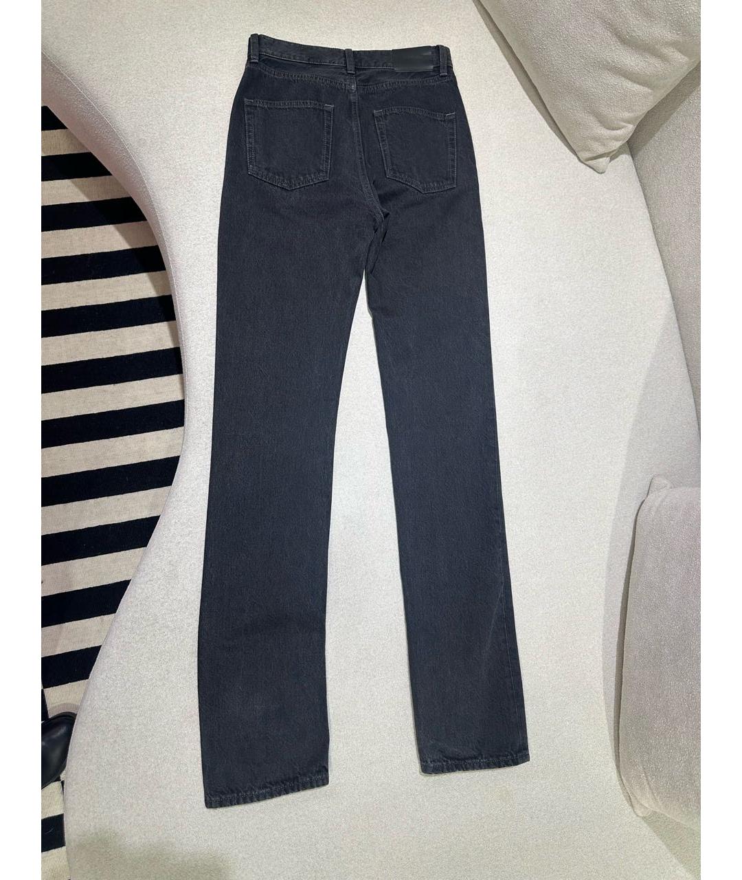 SAINT LAURENT Черные хлопковые джинсы слим, фото 2