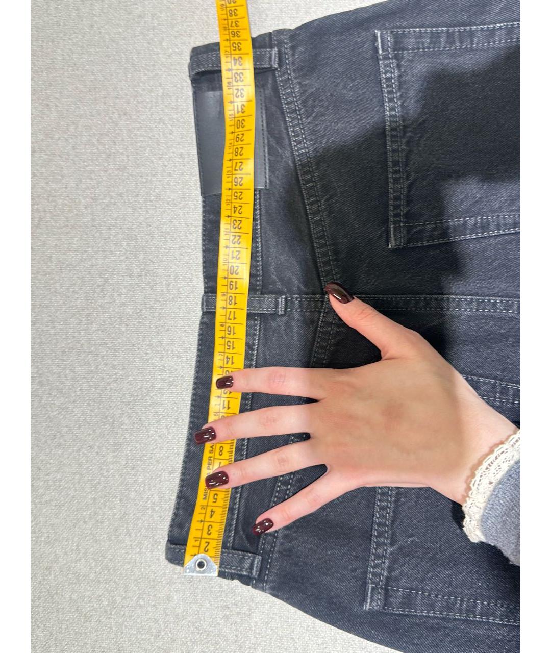 SAINT LAURENT Черные хлопковые джинсы слим, фото 4
