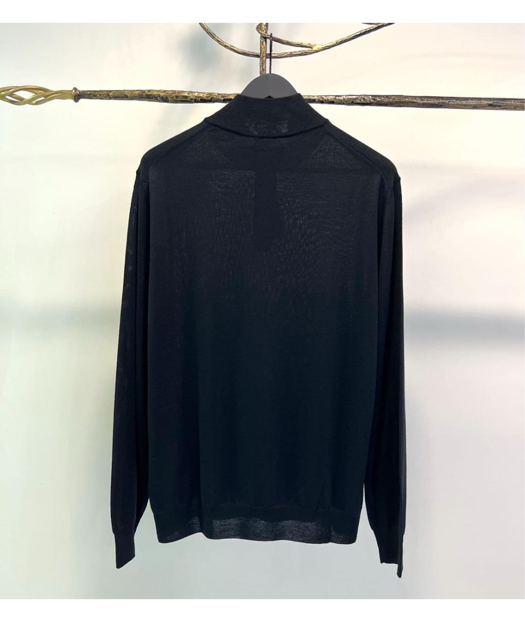 CANALI Черный шерстяной джемпер / свитер, фото 2