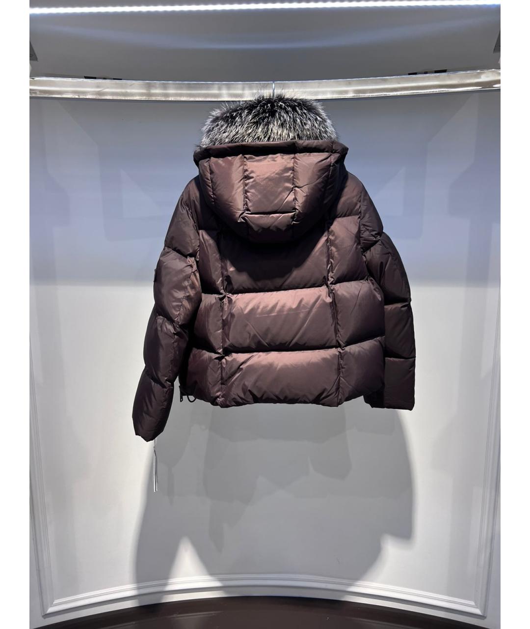 YVES SALOMON Коричневая полиамидовая куртка, фото 2