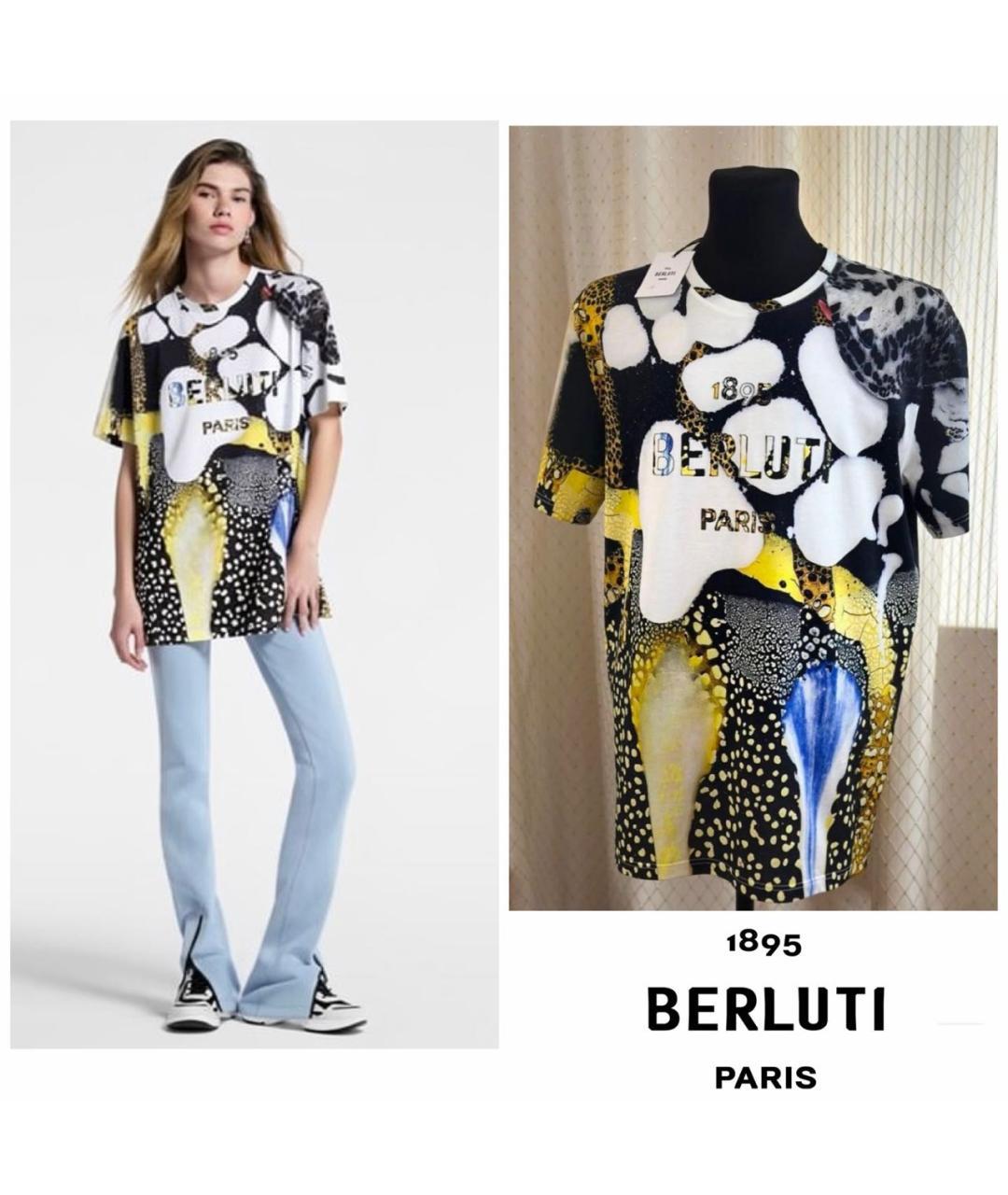 BERLUTI Мульти хлопковая футболка, фото 2