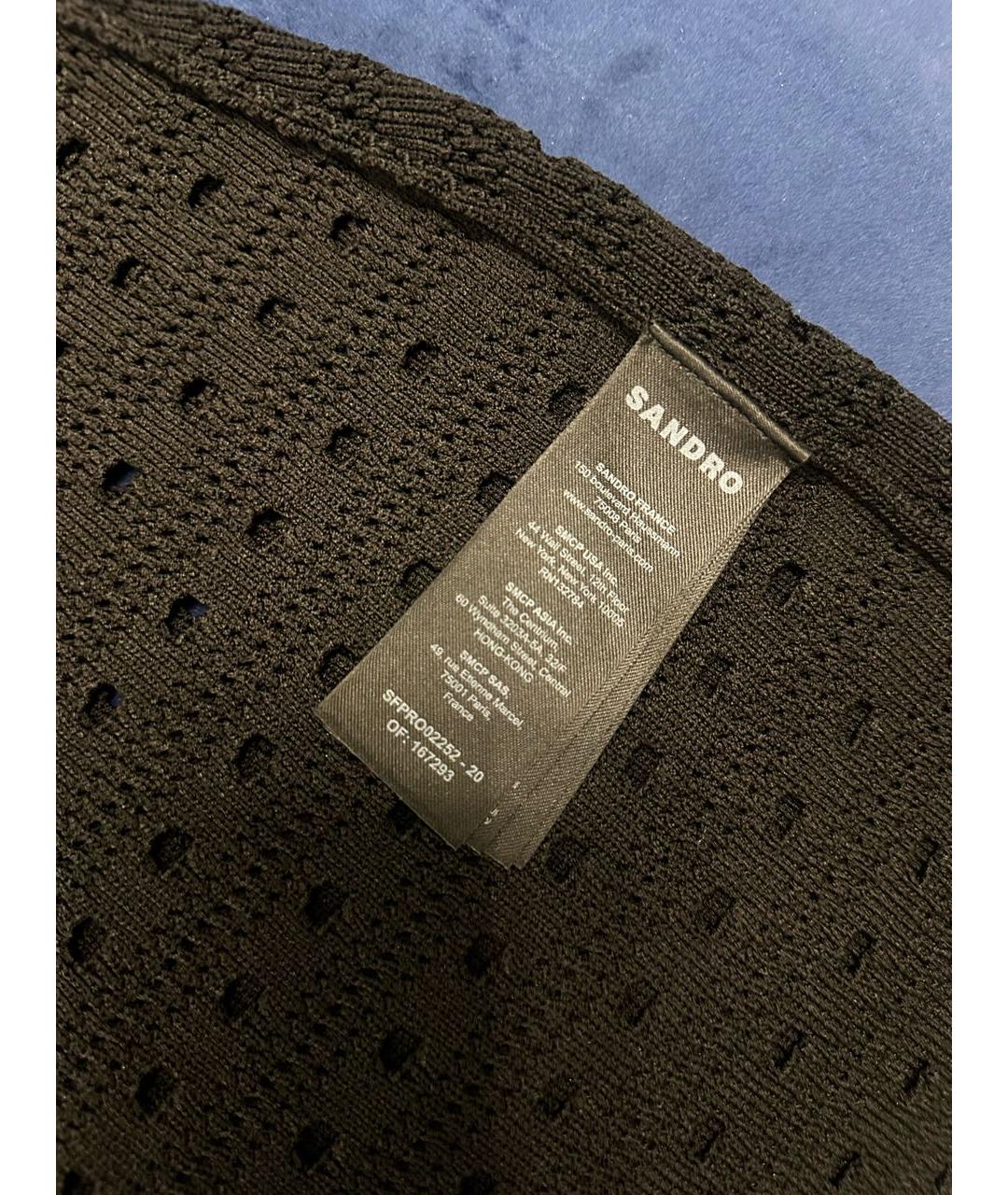 SANDRO Черное коктейльное платье, фото 6