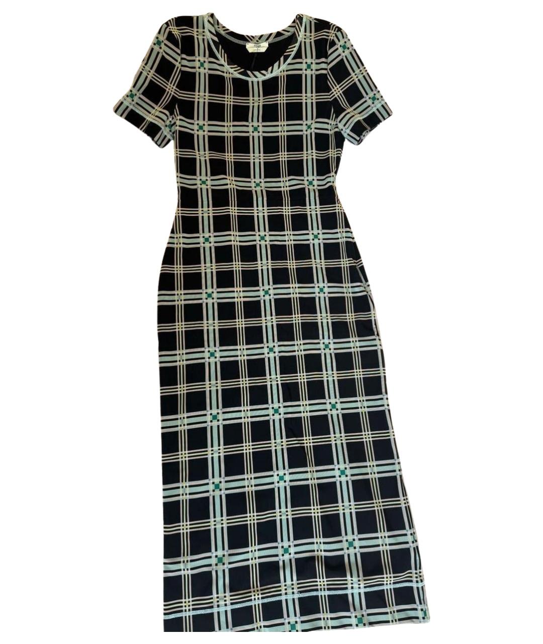 FENDI Мульти полиэстеровое повседневное платье, фото 1