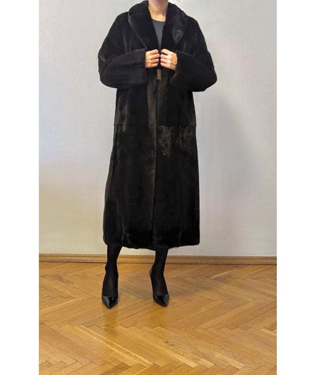 SLAVA MASLOV Коричневая меховая шуба, фото 5