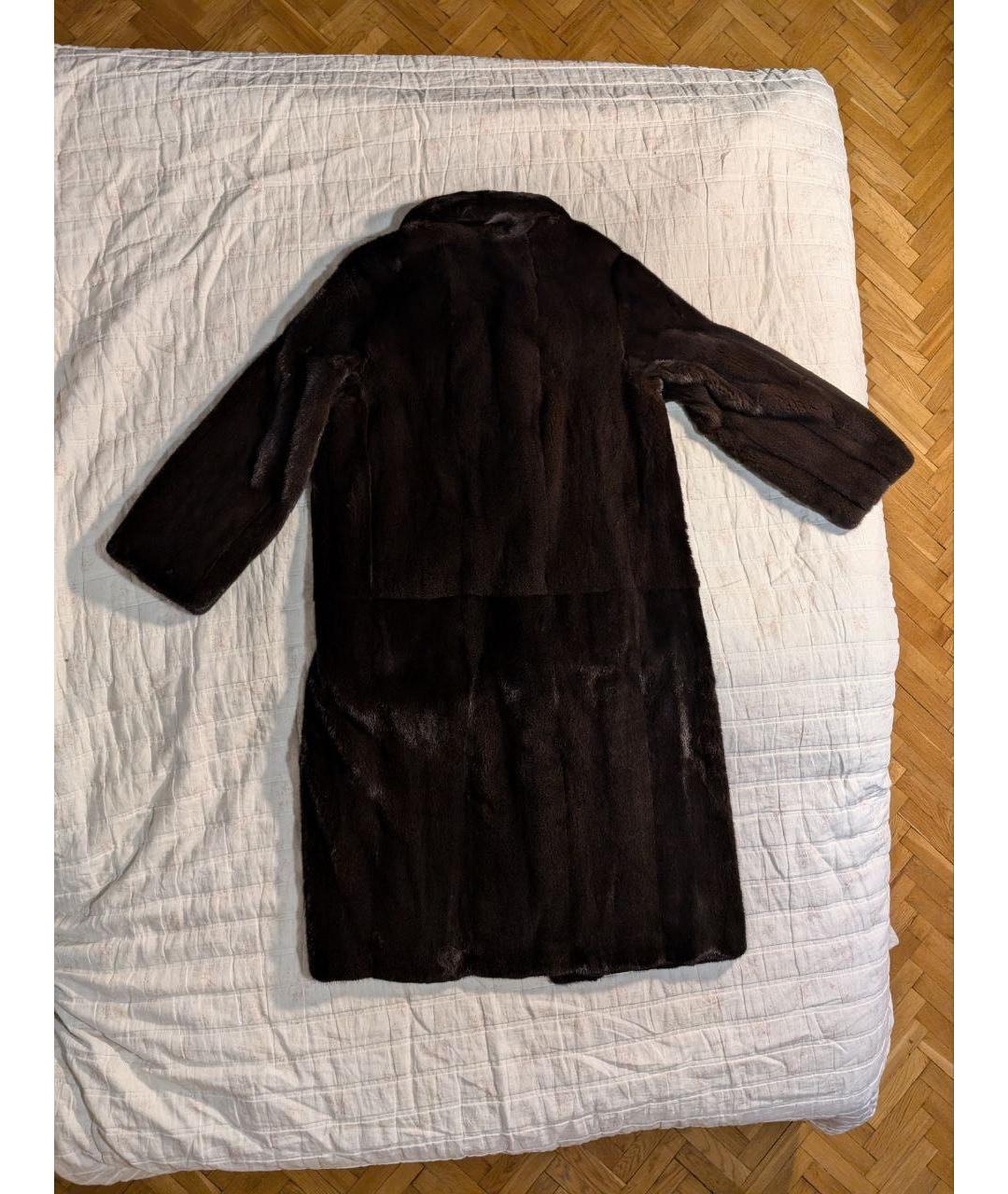 SLAVA MASLOV Коричневая меховая шуба, фото 3