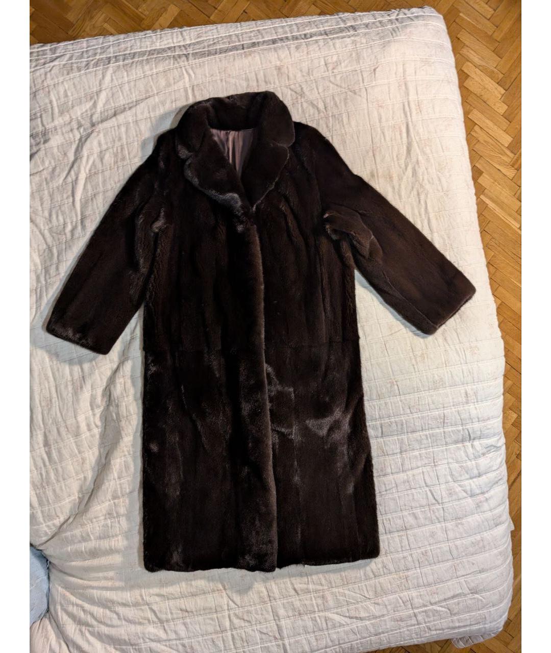SLAVA MASLOV Коричневая меховая шуба, фото 6