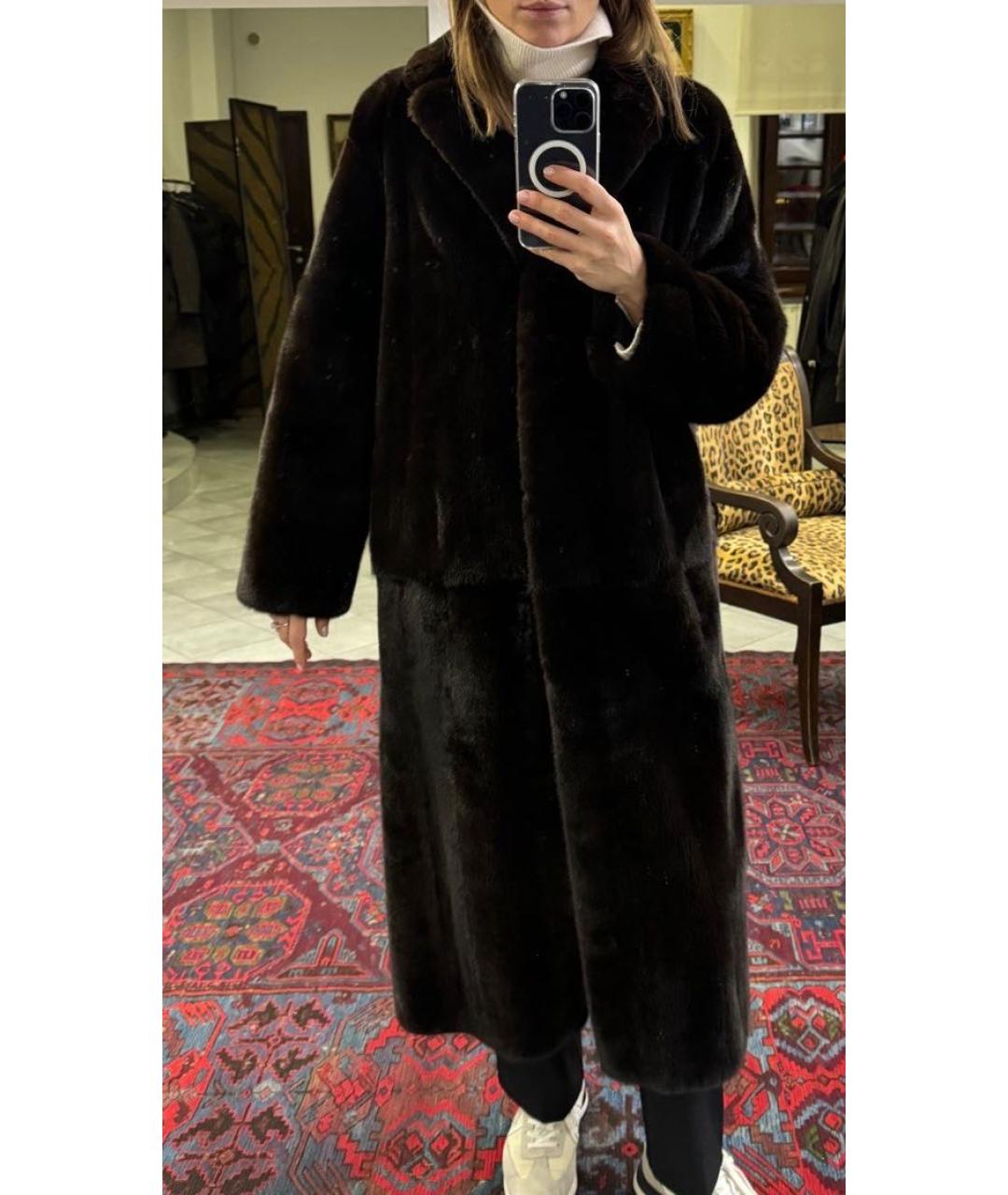 SLAVA MASLOV Коричневая меховая шуба, фото 2