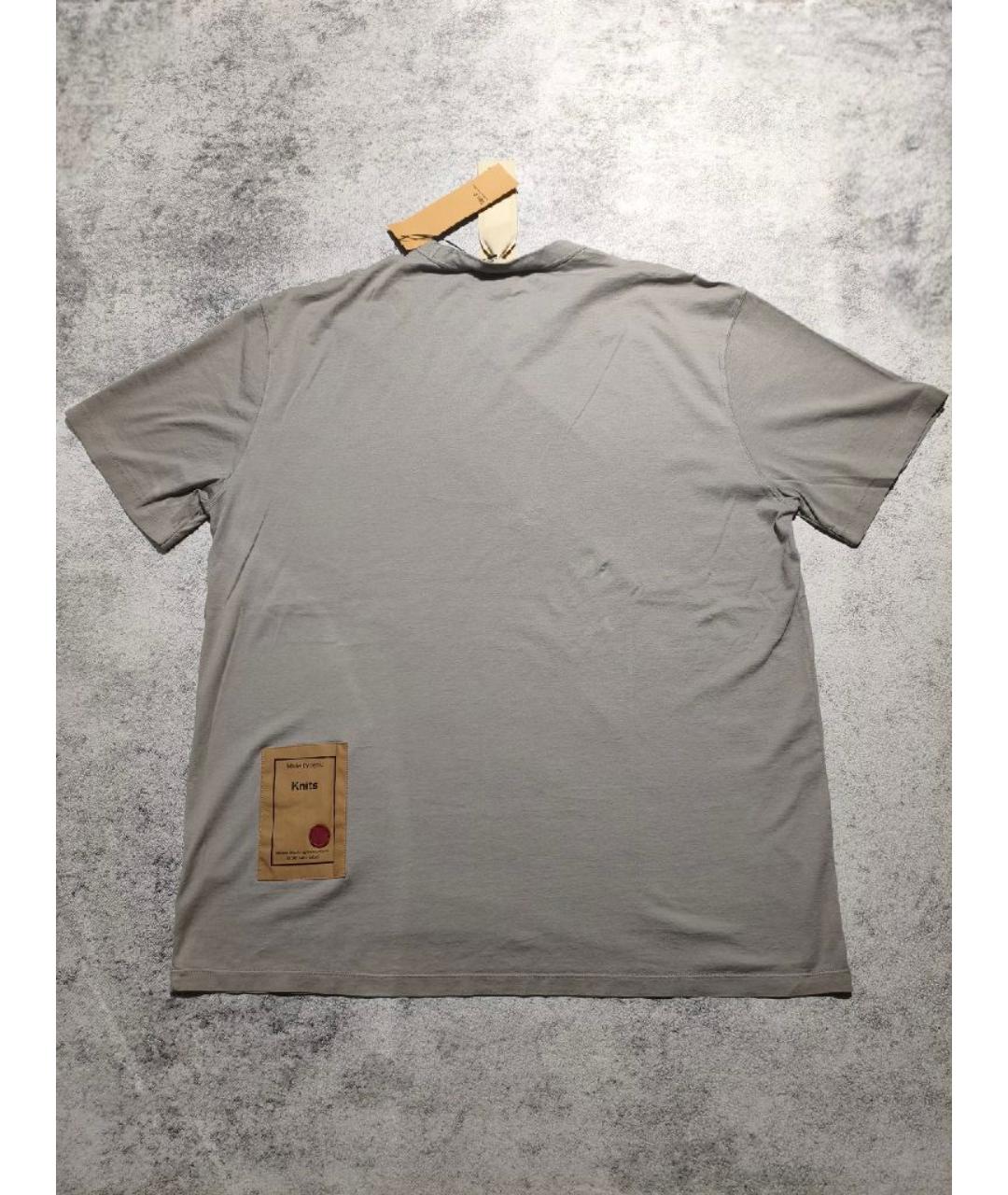 TEN C Серая хлопковая футболка, фото 2