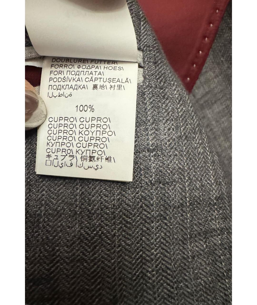 BRUNELLO CUCINELLI Серый льняной пиджак, фото 7