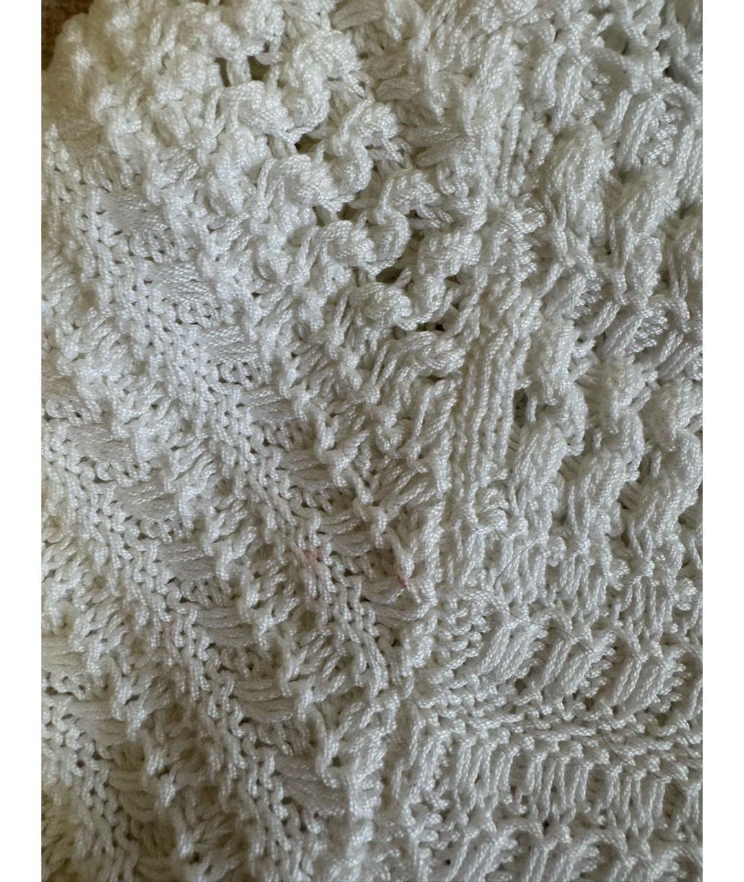 MIU MIU Белая хлопковая футболка, фото 6