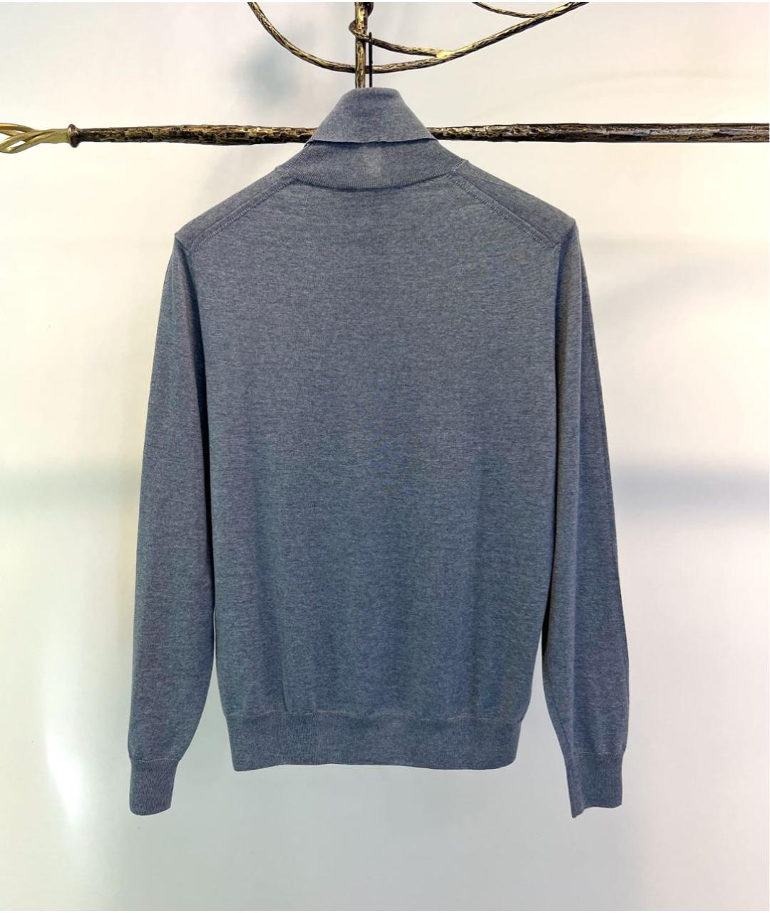 CANALI Серая шерстяная водолазка, фото 2