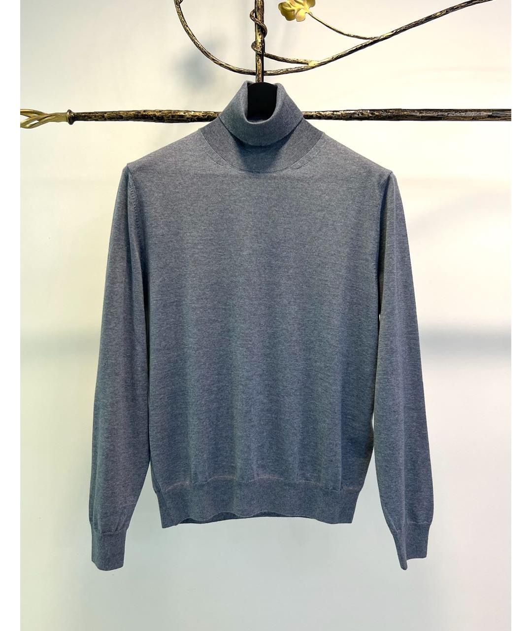 CANALI Серая шерстяная водолазка, фото 5