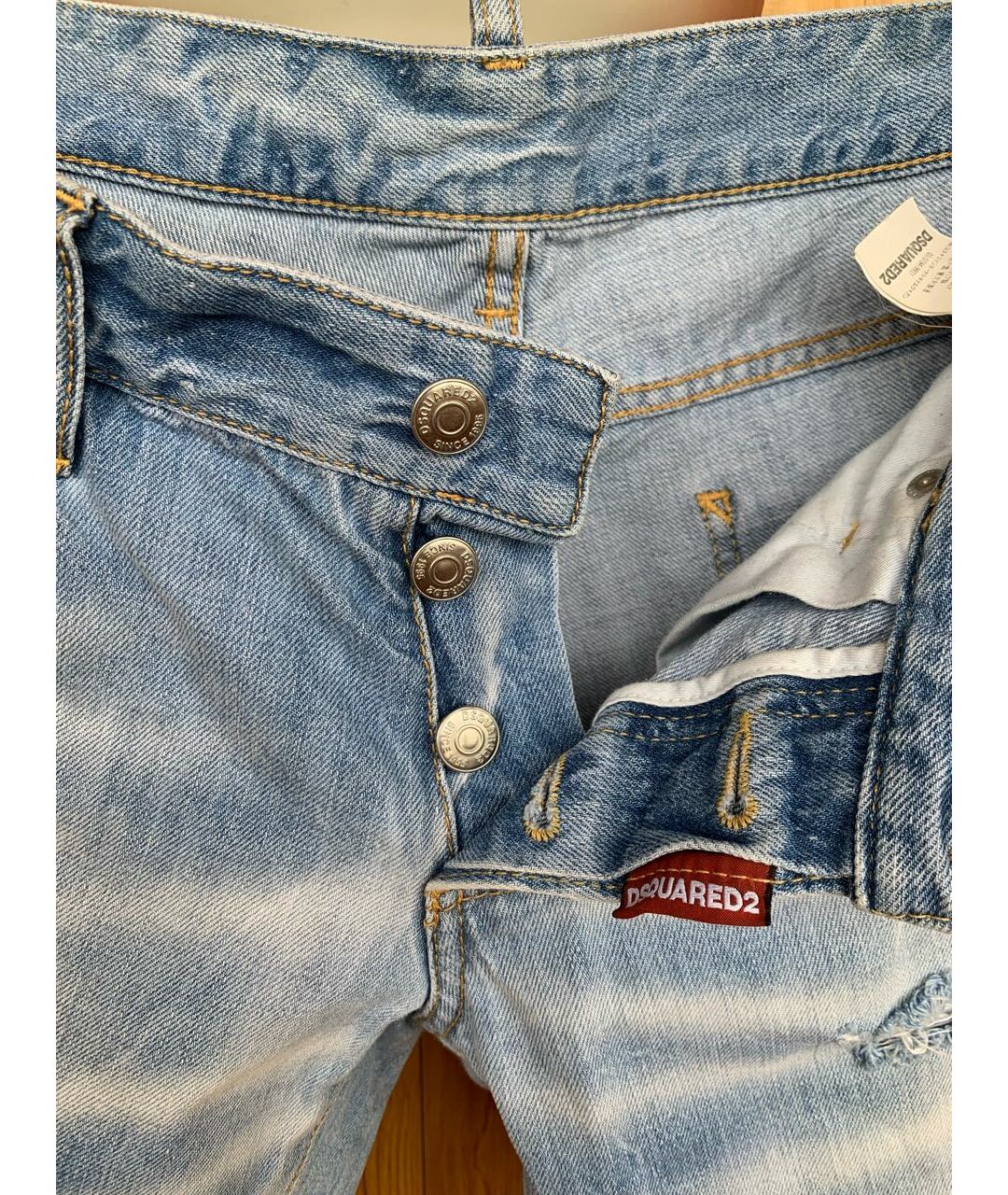 DSQUARED2 Голубые хлопковые джинсы скинни, фото 7