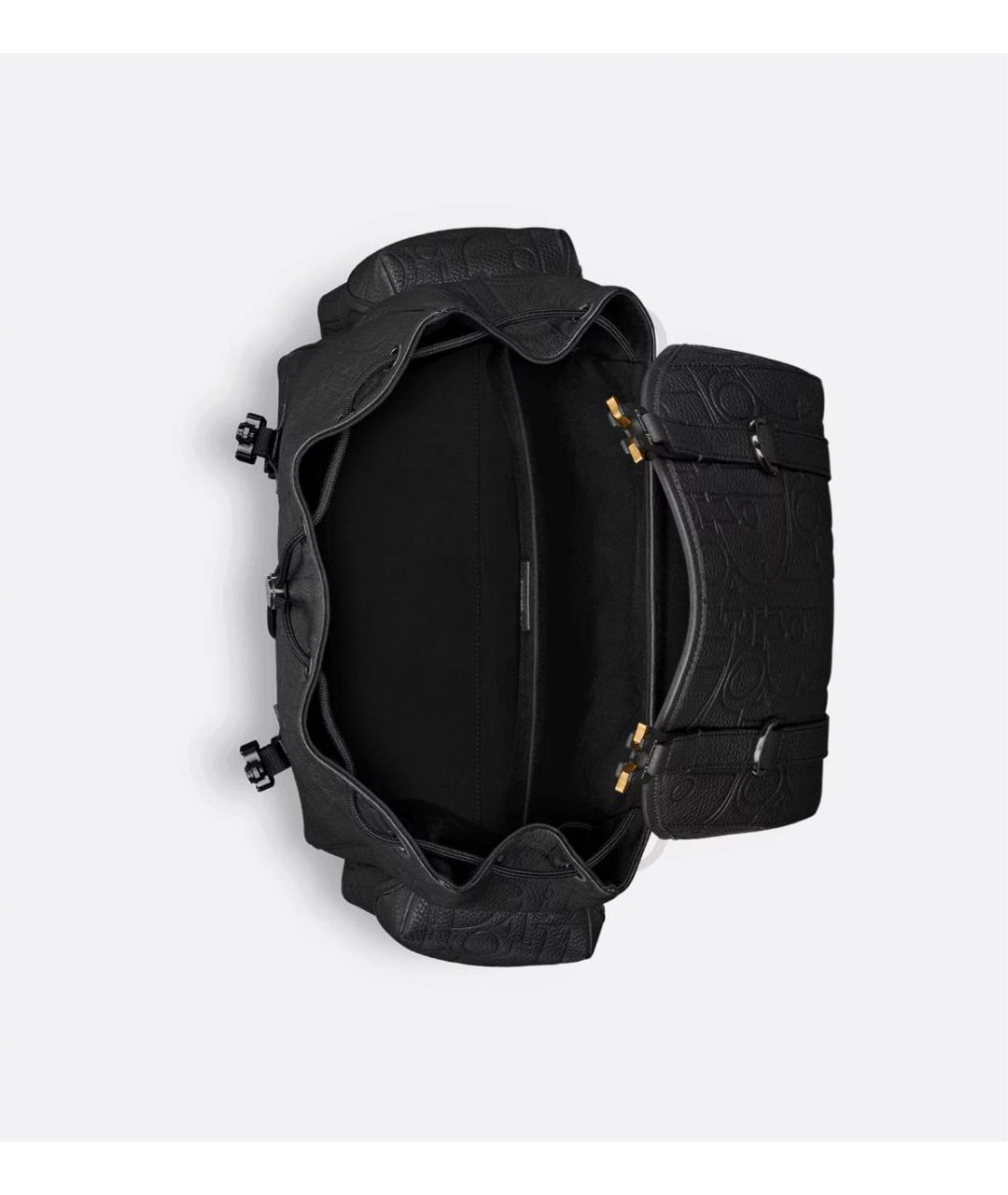 CHRISTIAN DIOR Черный кожаный рюкзак, фото 5