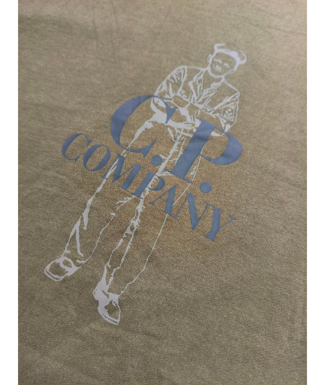 CP COMPANY Хаки хлопковая футболка, фото 4