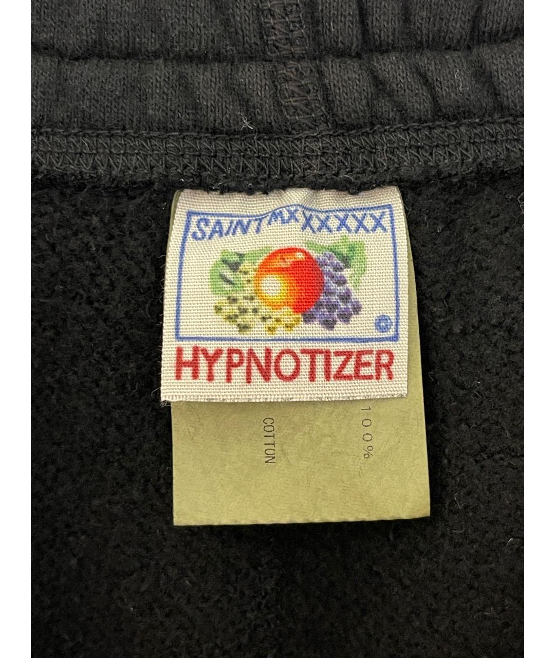 Saint Michael Черные хлопковые повседневные брюки, фото 5