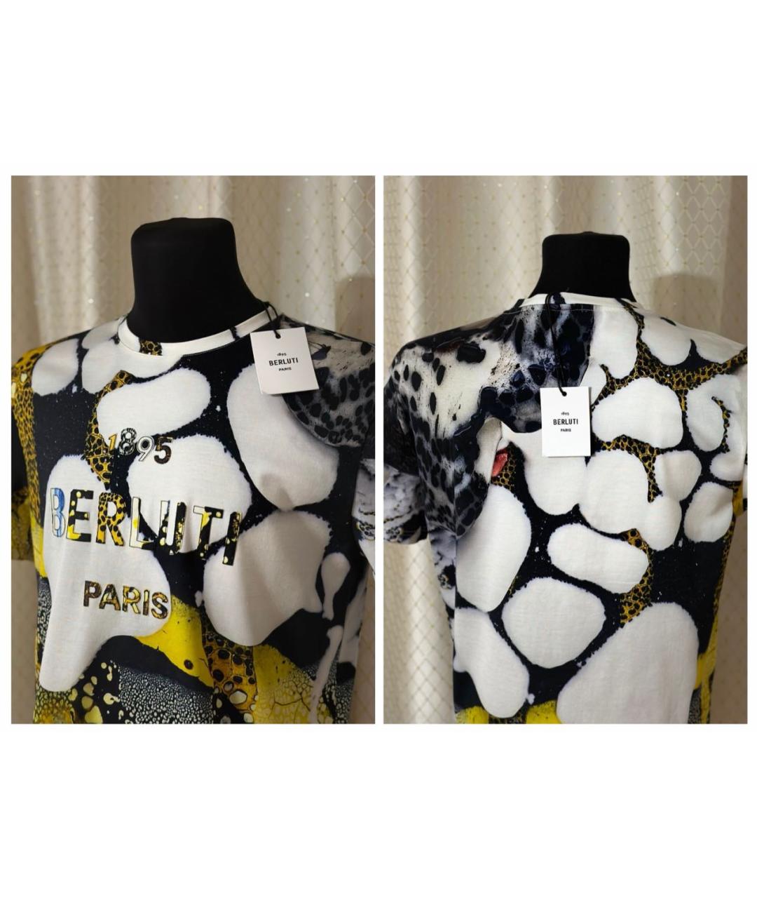 BERLUTI Мульти хлопковая футболка, фото 3