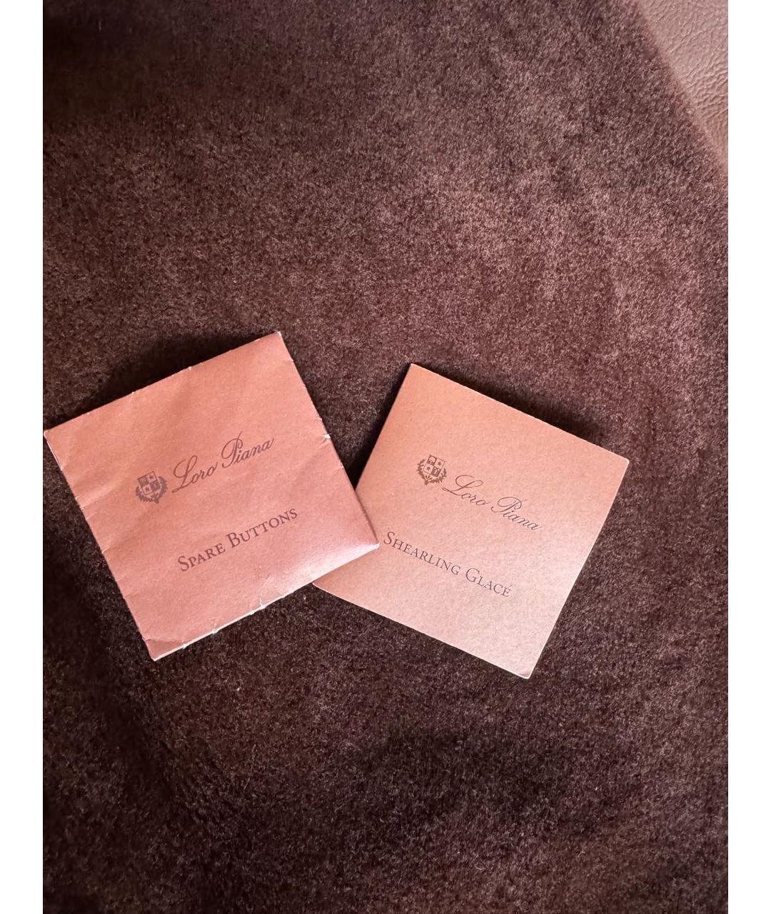 LORO PIANA Коричневая меховая дубленка, фото 4