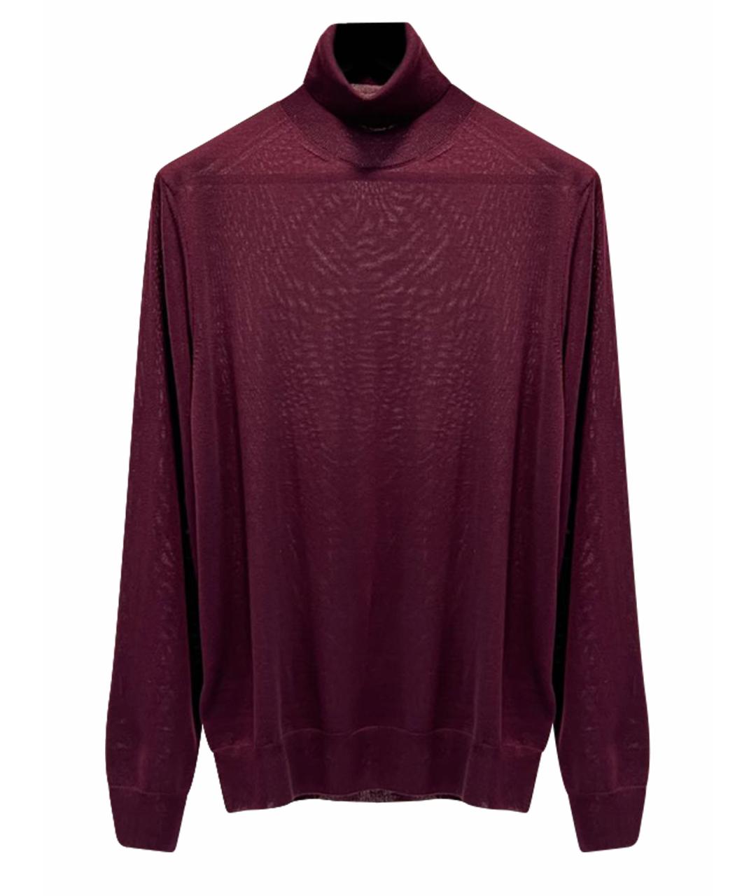 CANALI Бордовая шерстяная водолазка, фото 1