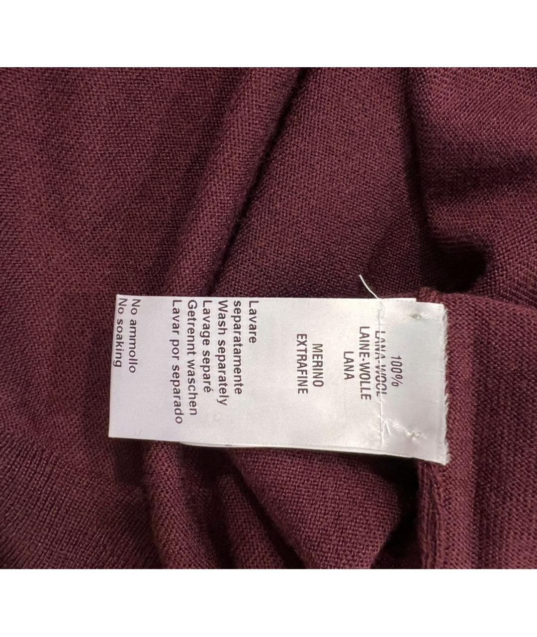 CANALI Бордовая шерстяная водолазка, фото 4