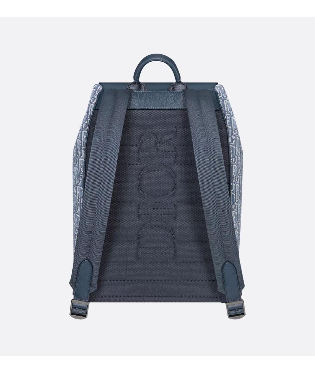 CHRISTIAN DIOR Синий тканевый рюкзак, фото 2