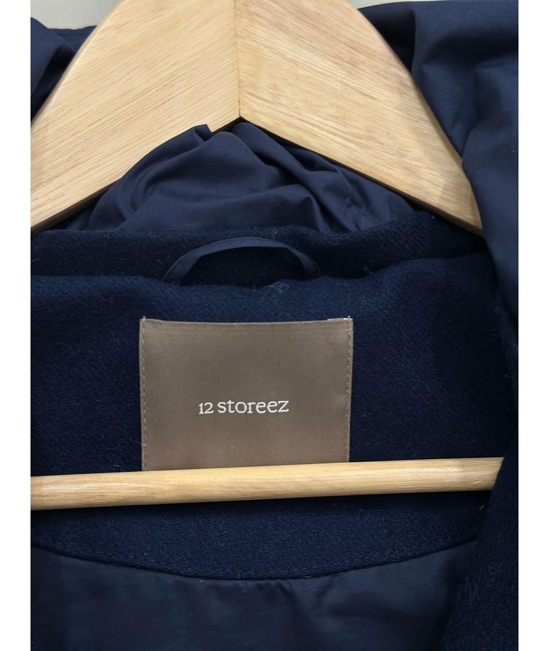 12 STOREEZ Темно-синий шерстяной жилет, фото 3