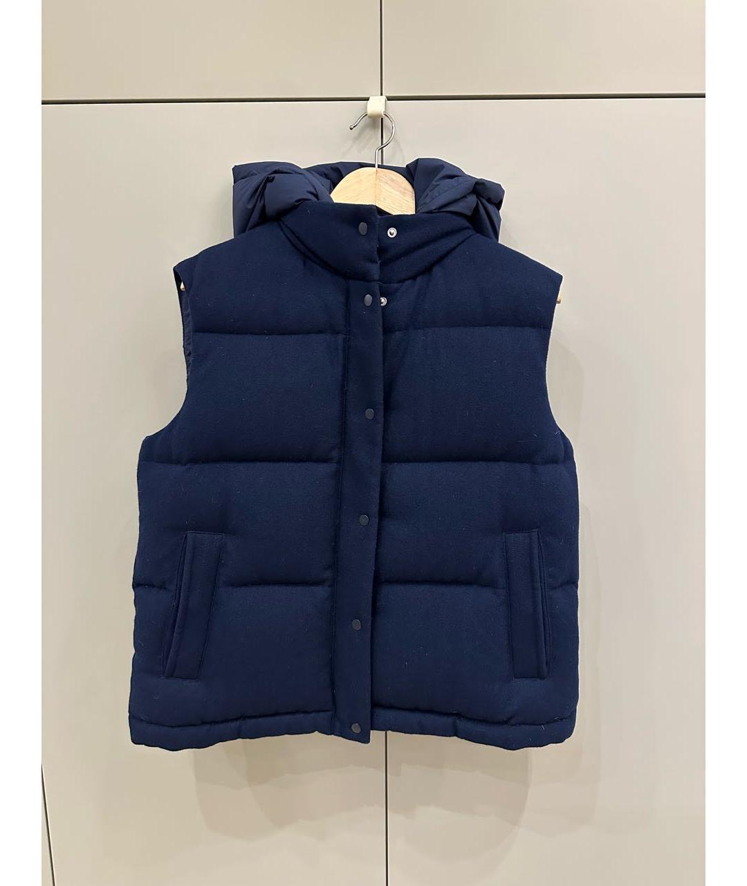 12 STOREEZ Темно-синий шерстяной жилет, фото 6