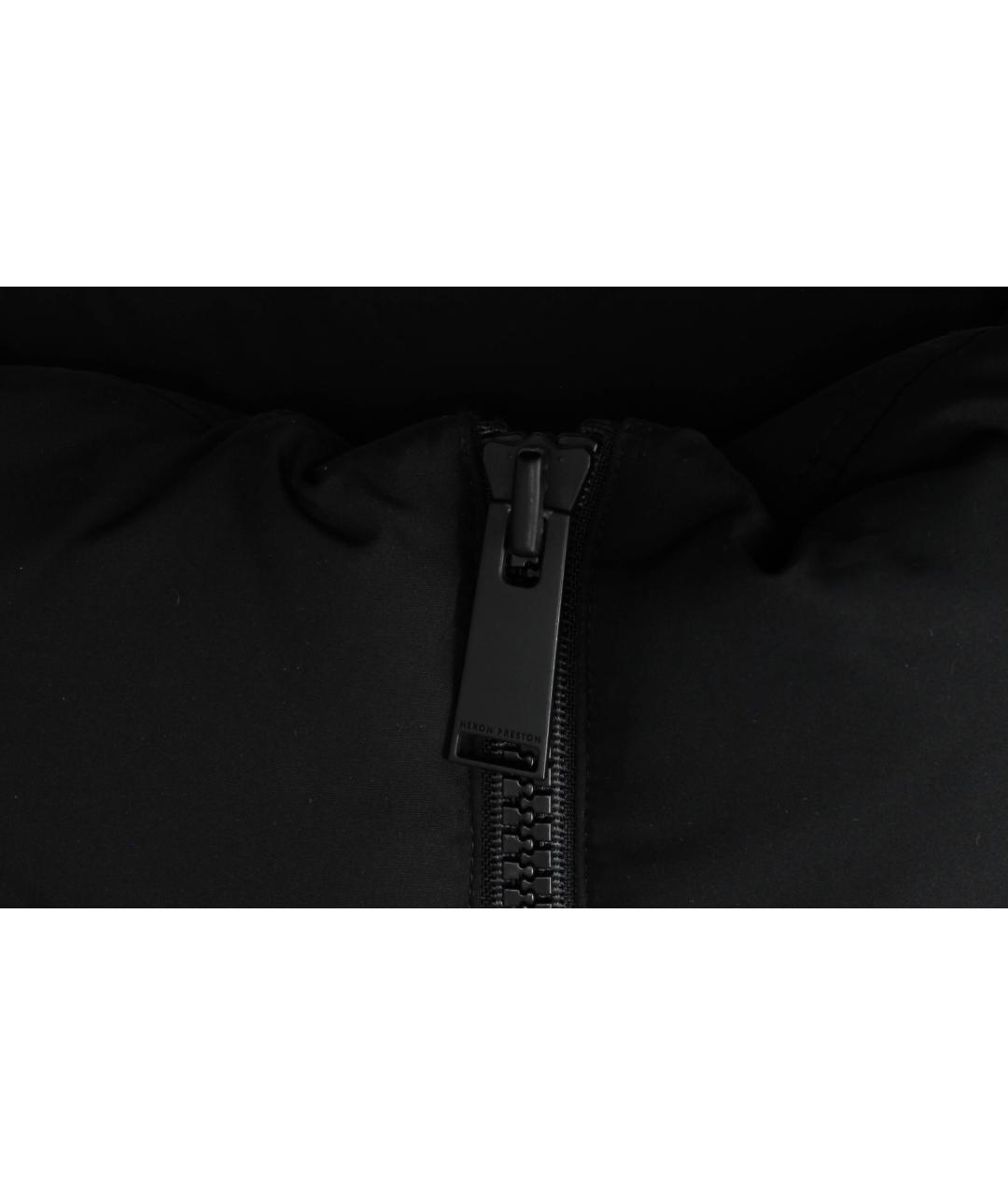 HERON PRESTON Черный полиэстеровый пуховик, фото 6