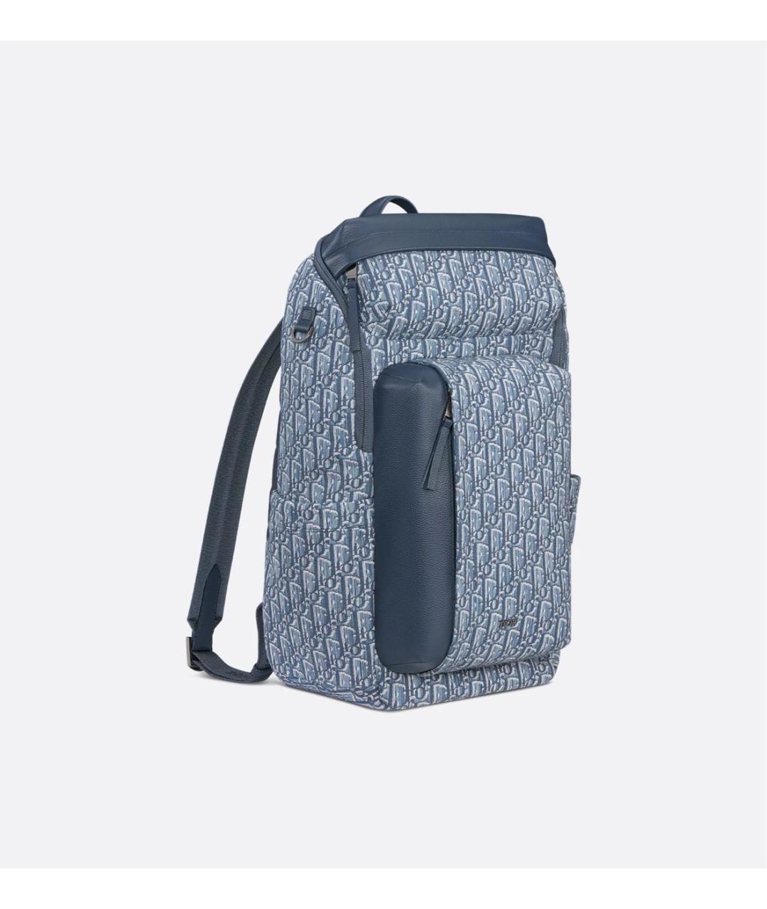 CHRISTIAN DIOR Голубой тканевый рюкзак, фото 4