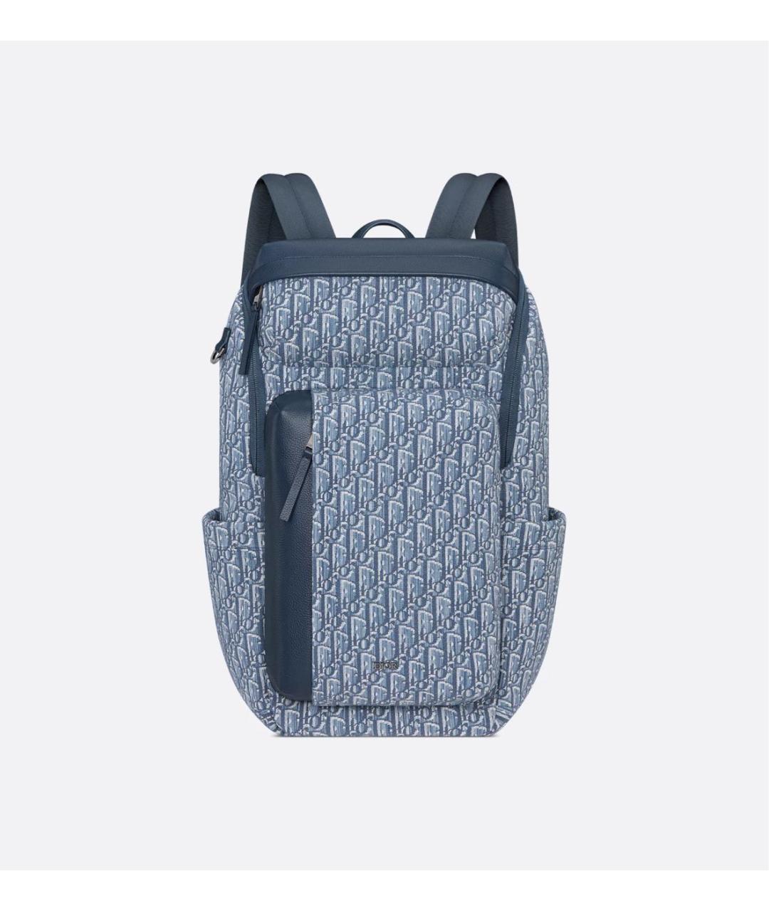 CHRISTIAN DIOR Голубой тканевый рюкзак, фото 6