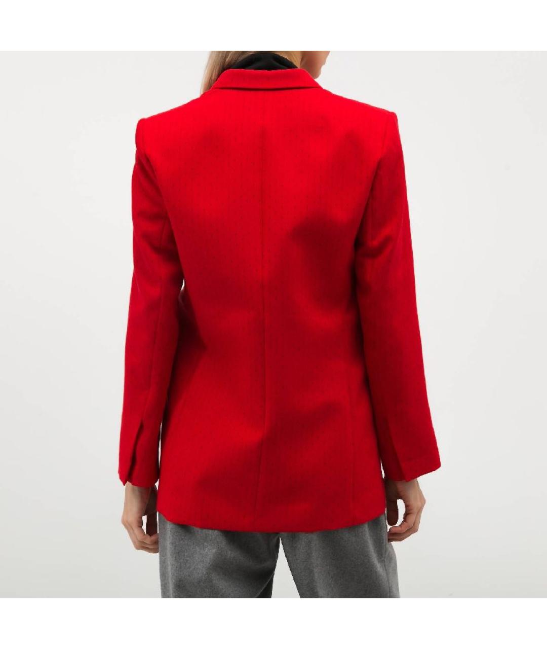 SANDRO Красный вискозный жакет/пиджак, фото 6
