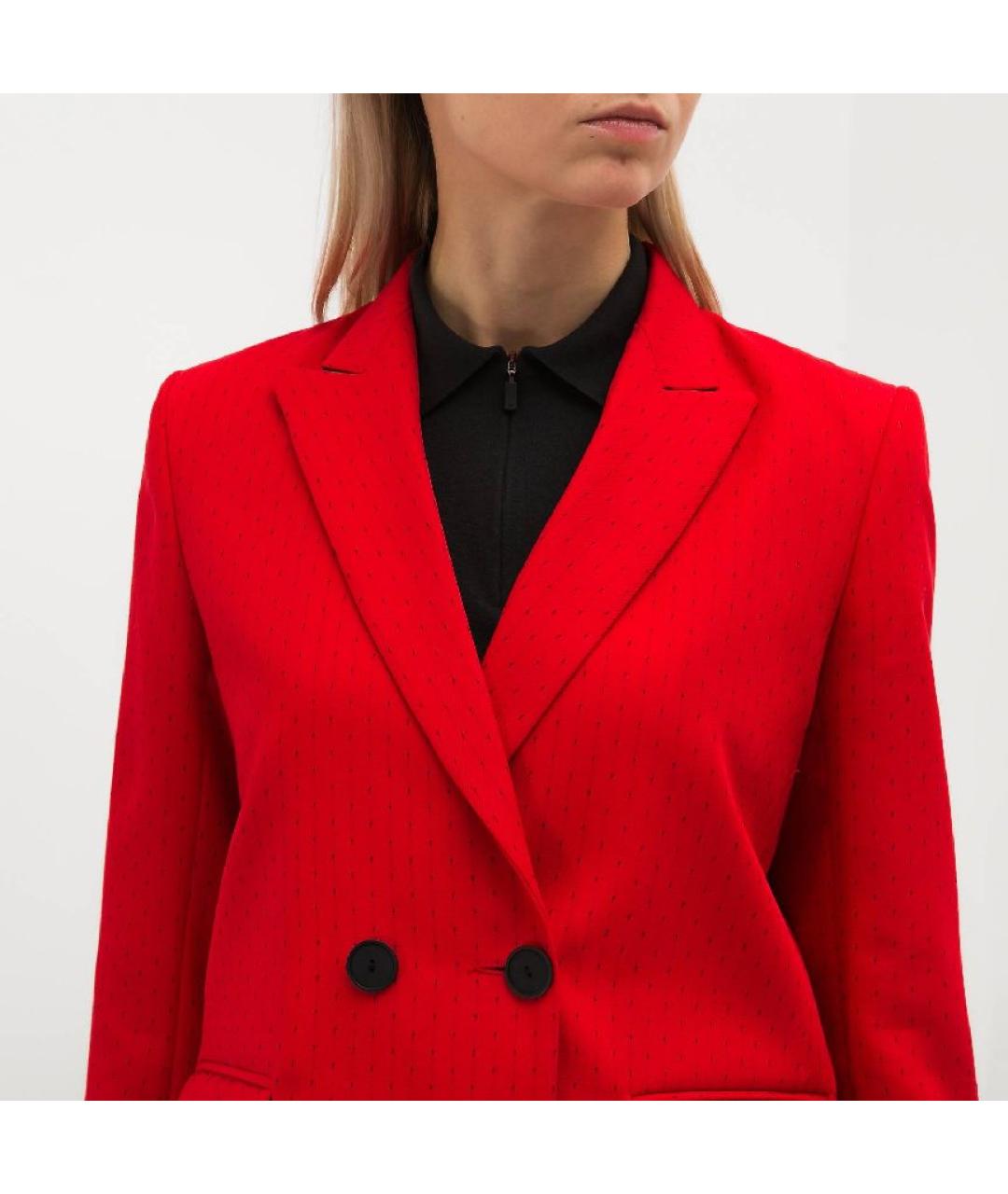 SANDRO Красный вискозный жакет/пиджак, фото 5