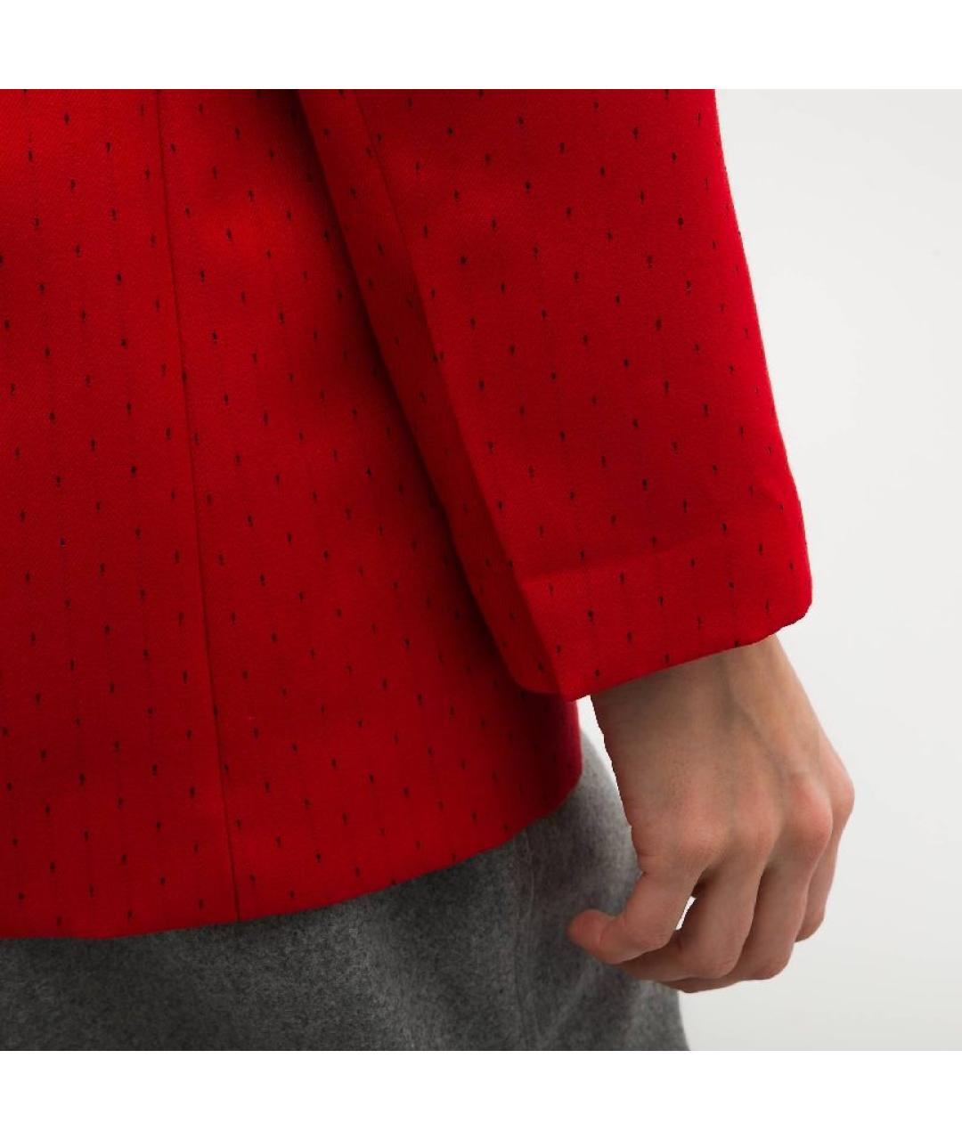 SANDRO Красный вискозный жакет/пиджак, фото 4
