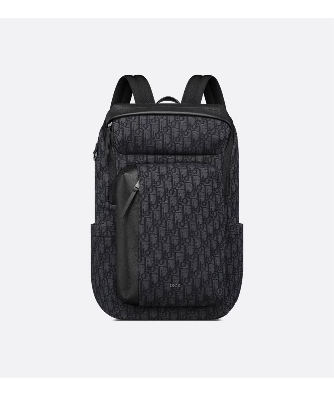 CHRISTIAN DIOR Черный тканевый рюкзак, фото 6