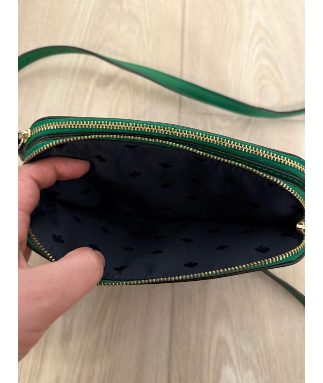 KATE SPADE Темно-синяя кожаная сумка через плечо, фото 6