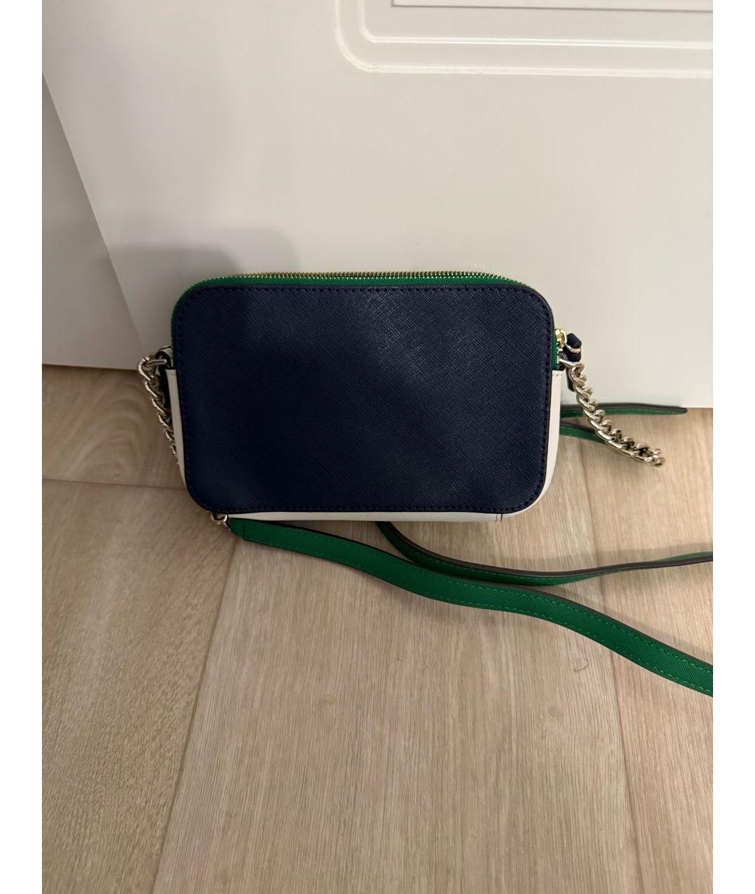 KATE SPADE Темно-синяя кожаная сумка через плечо, фото 2