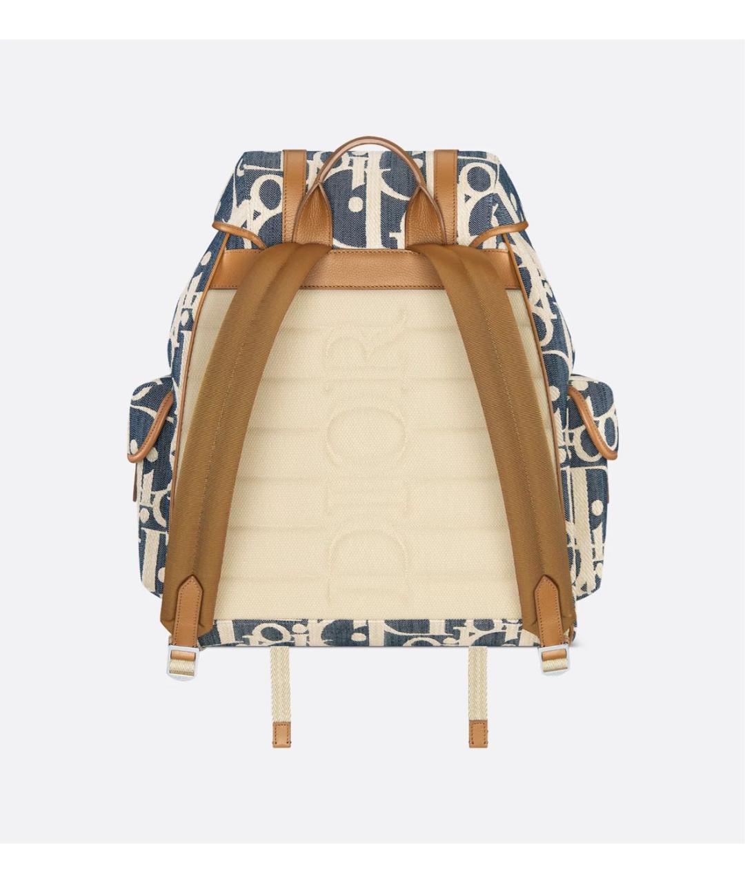 CHRISTIAN DIOR Бежевый тканевый рюкзак, фото 4
